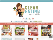Tablet Screenshot of cleaneatingwithkids.com